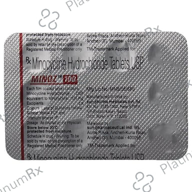 Minoz 100mg Tablet 10s