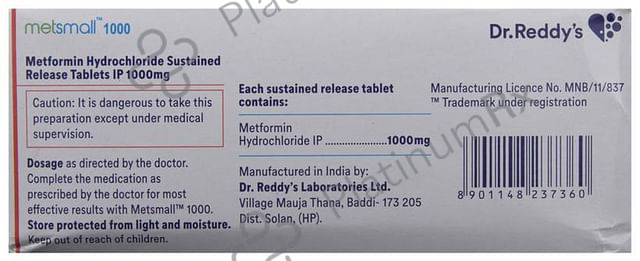 Metsmall 1000 Tablet SR 14 tablets