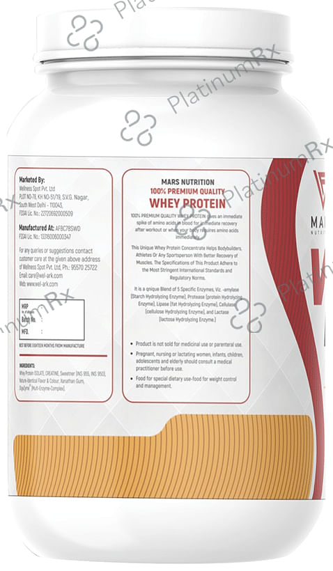 Mars Nutrition Whey Protein Cream and Cookies 1 kg
