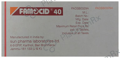 Famocid 40mg Tablet 14s