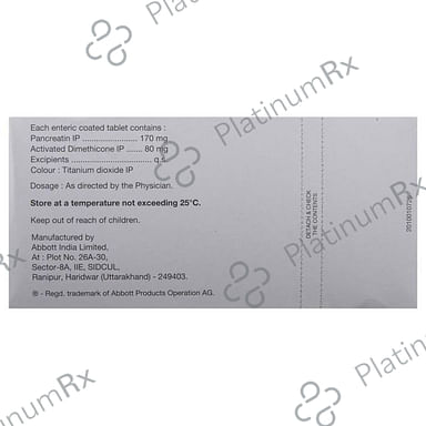 Pankreoflat 170/80mg Tablet 15s