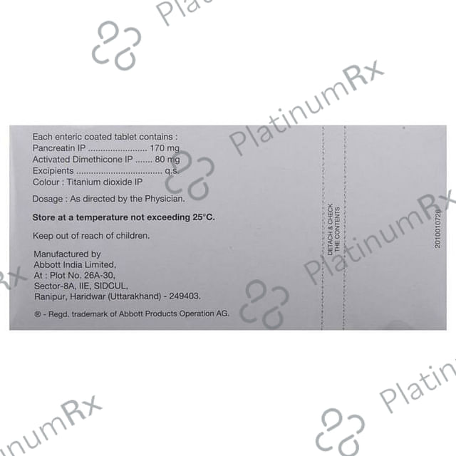 Pankreoflat 170/80mg Tablet 15s