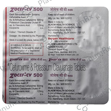 Zocef CV 500/125mg Tablet 6s