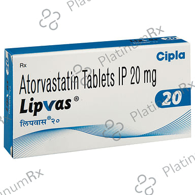 Lipvas 20mg Tablet 10s