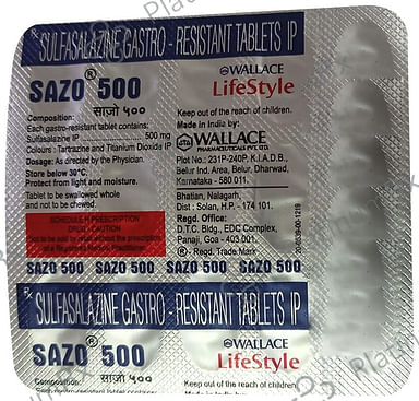 Sazo 500mg Tablet 15s