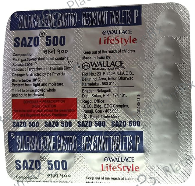 Sazo 500mg Tablet 15s