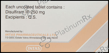 Disulfiram 250mg Tablet