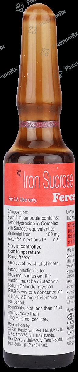 Fercee 100mg Injection 5ml