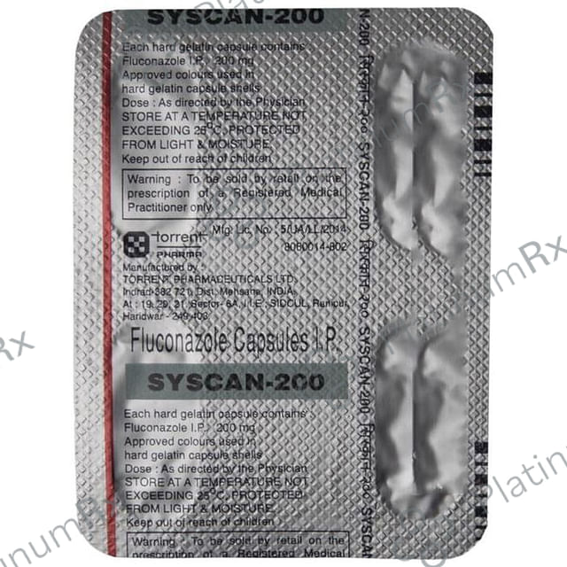 Syscan 200mg Capsule 4s