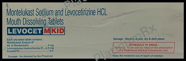 Levocet M 2.5/4mg Kid Tablet MD 10s