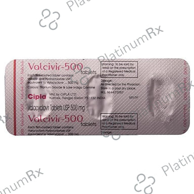 Valcivir 500mg Tablet 3s