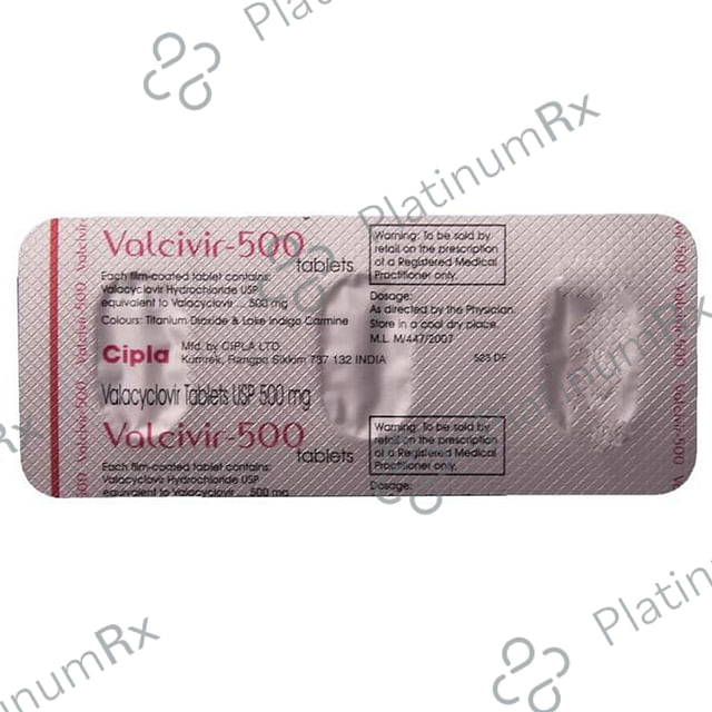 Valcivir 500mg Tablet 3s