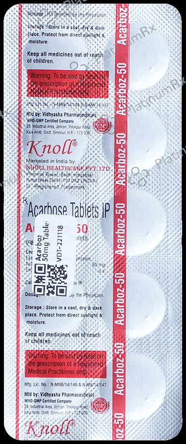 Acarboz 50mg Tablet 10s