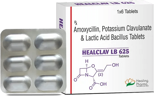 Healclav LB 625mg Tablet 6s
