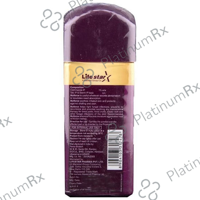 Nuforce 1% Dusting Powder 75gm