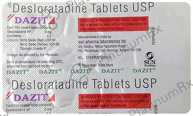 Dazit 5mg Tablet 15s