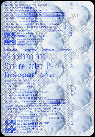 Dolopar 25/500mg Tablet 15s