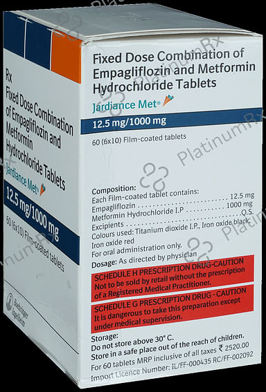 Jardiance Met 12.5/1000mg Tablet 10s