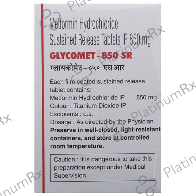 Glycomet 850mg SR Tablet 10s