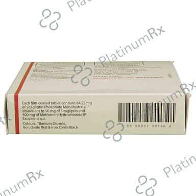 Janumet 50/500mg Tablet 15s