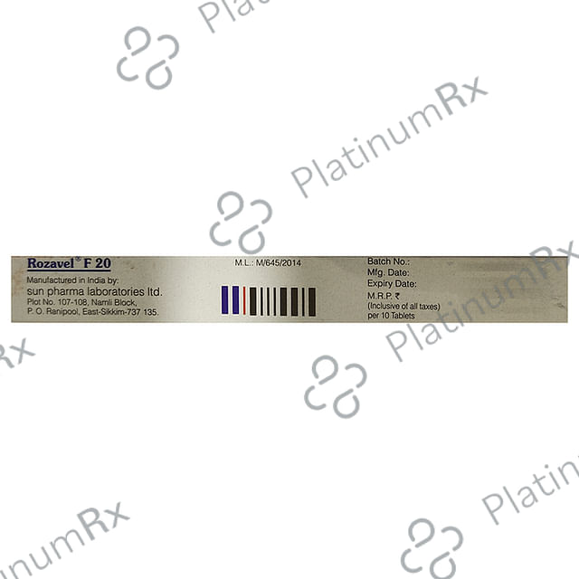 Rozavel F 160/20mg Tablet 10s