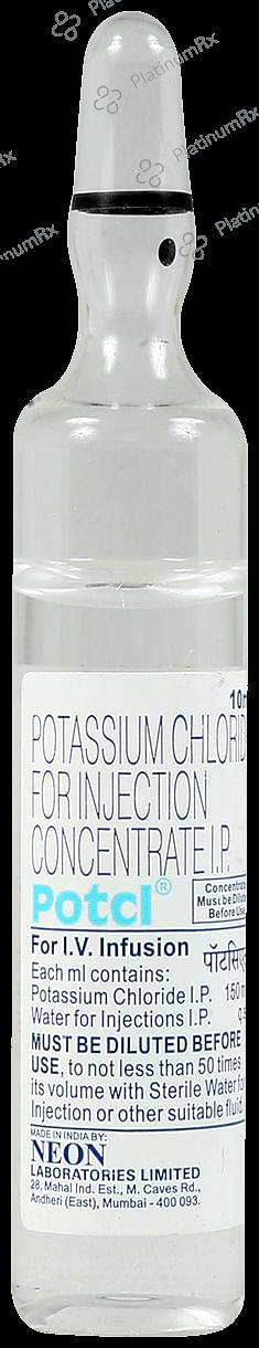 Potcl 1.5gm Injection 10ml