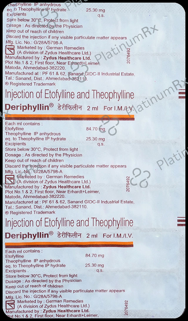 Deriphyllin Injection 7 Injection
