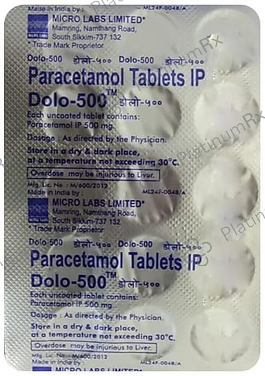 Dolo 500mg Tablet 15s