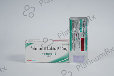 Nicocard 10mg Tablet 10s