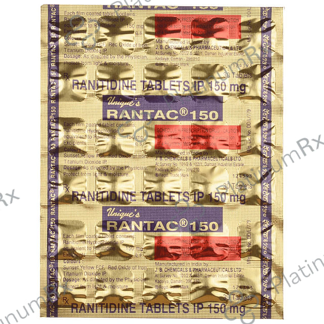 Rantac 150mg Tablet 30s