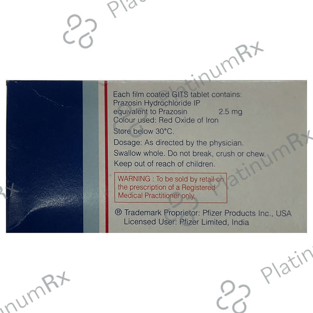 Minipress XL 2.5mg Tablet 30s