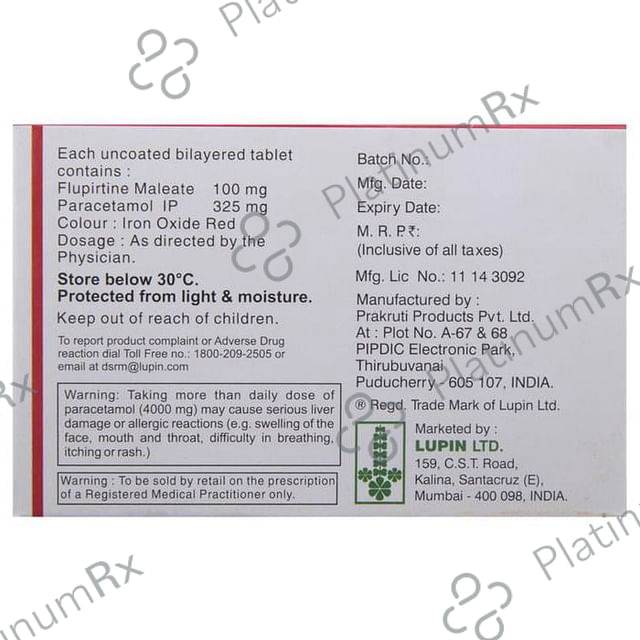 Ketoflam P 100/325mg Tablet 10s
