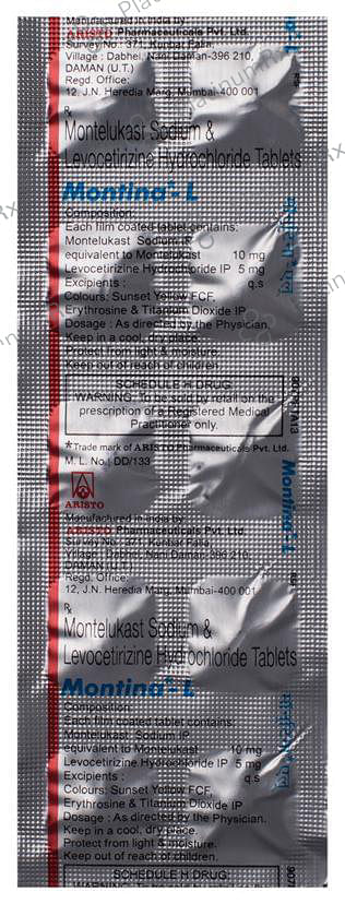 Montina L 5/10mg Tablet 10s