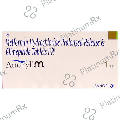 Amaryl M 1 1/500mg Tablet PR 20s