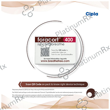 Foracort 400/6mcg Synchrobreathe Inhaler 120MDI