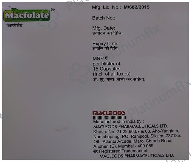 Macfolate Soft Gelatin Capsule 15s