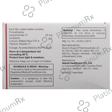 Phenergan 25 Tablet