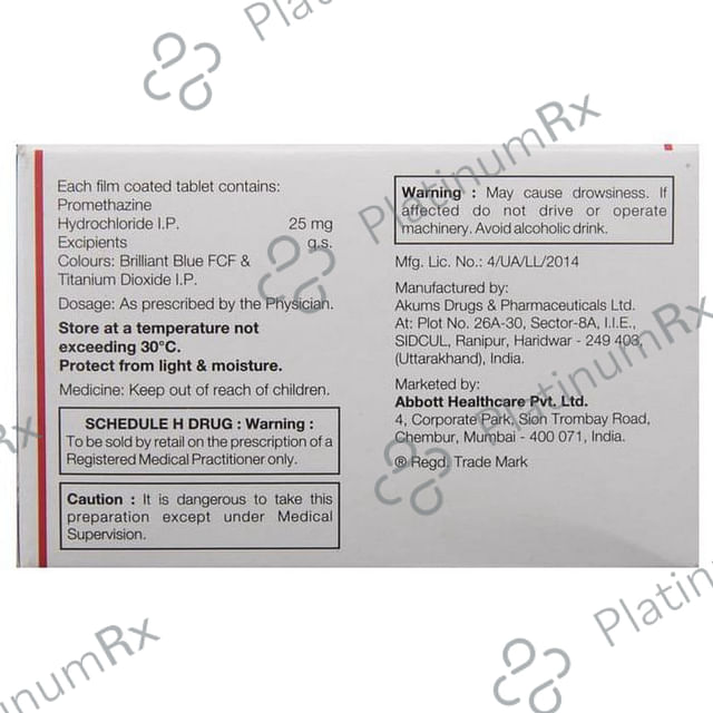 Phenergan 25 Tablet