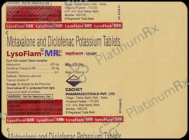 Lysoflam MR 50/400mg Tablet 10s