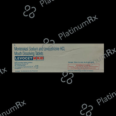 Levocet M 2.5/4mg Kid Tablet MD 10s