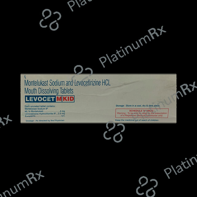 Levocet M 2.5/4mg Kid Tablet MD 10s