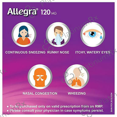 Allegra 120mg Tablet 10s