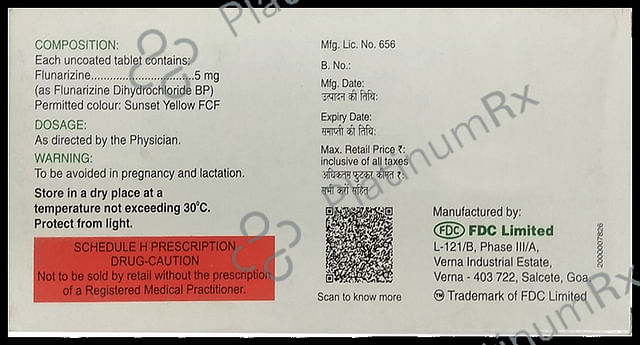 Flunarin 5mg Tablet 10s