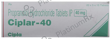 Ciplar 40mg Tablet 15s