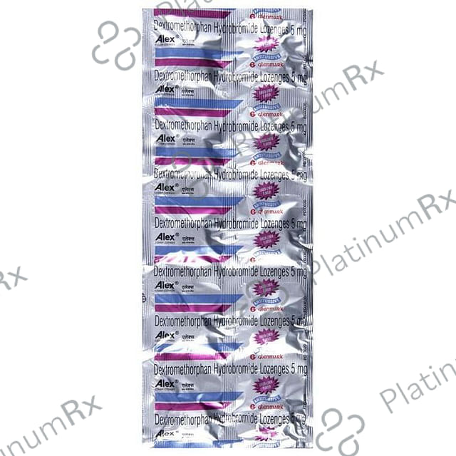 Alex Cough Lozenges Lemon Ginger 5mg 10s