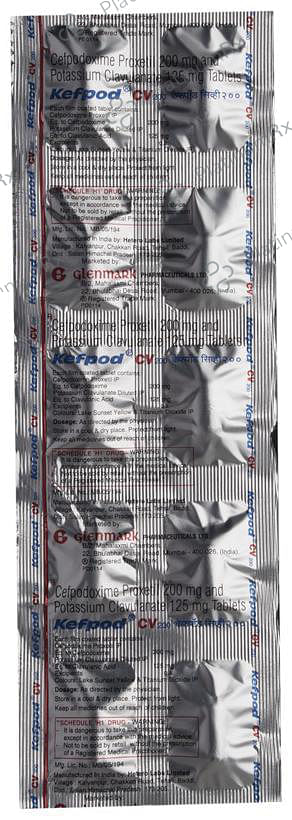 Kefpod CV 200/125mg Tablet 10s