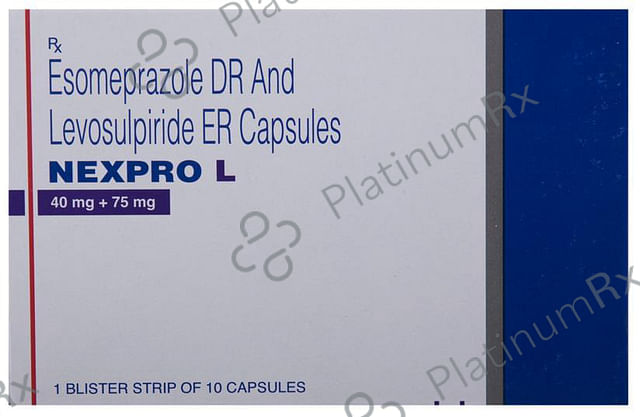Nexpro L 40/75mg Capsule SR 10s