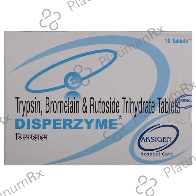 Disperzyme 180/200/96mg Tablet 10s