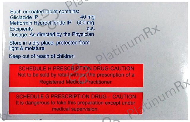 Glycinorm M 40/500mg Tablet 15s