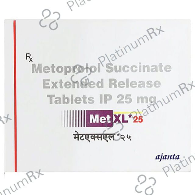 Met XL 25mg Tablet ER 20s